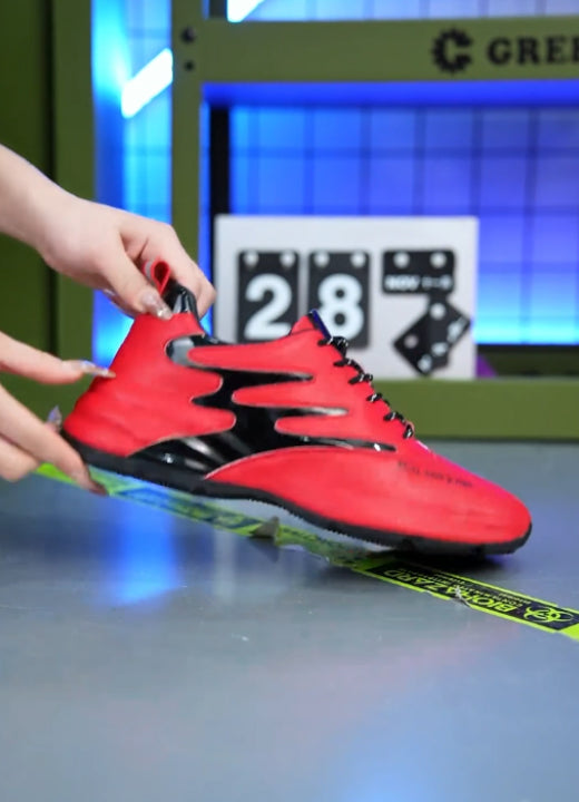 Red fashion summer sports shoes
