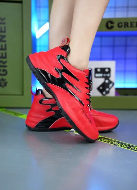 Red fashion summer sports shoes