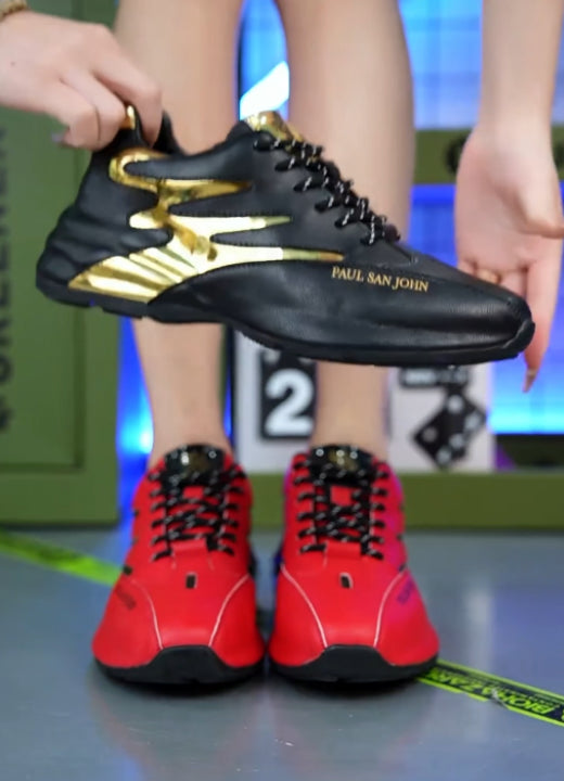 Red fashion summer sports shoes