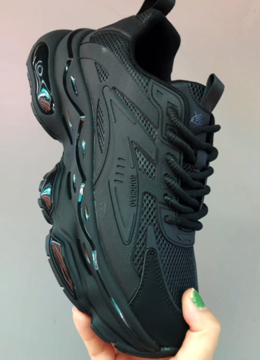 Black fashion air cushion sneakers