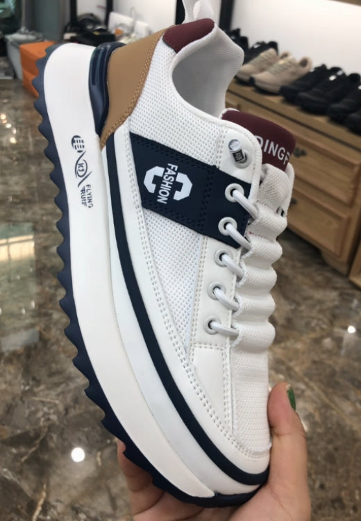 Men's fashion breathable white shoes