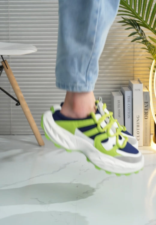 Men's fluorescent green fashion slippers sneakers