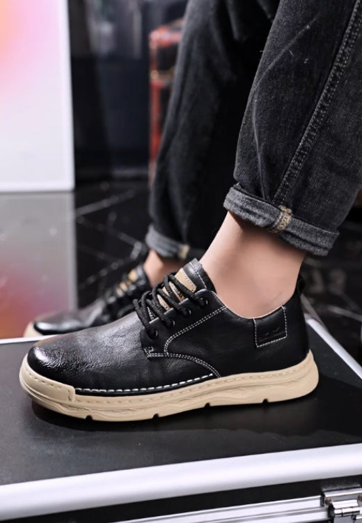 Men's waterproof leather casual shoes