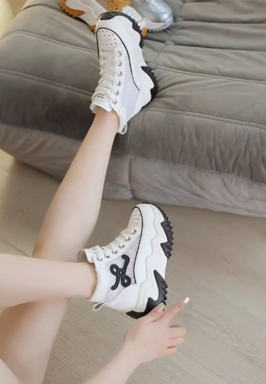 Elegant twisted pattern hollow casual shoes