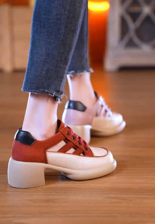 Soft leather narrow hollow leisure high-heeled sandals