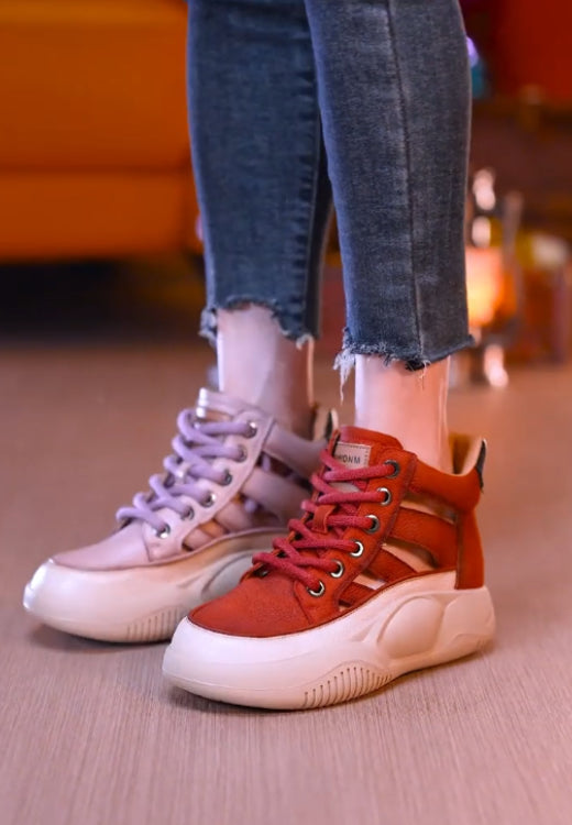 Breathable leisure shoes for ankle protection