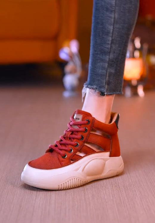 Breathable leisure shoes for ankle protection