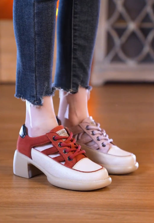Soft leather narrow hollow leisure high-heeled sandals