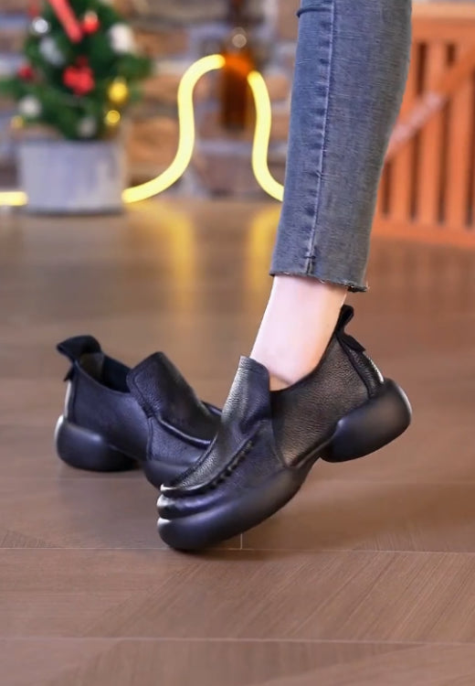 High-quality casual women's shoes with soft cowhide and soft sole