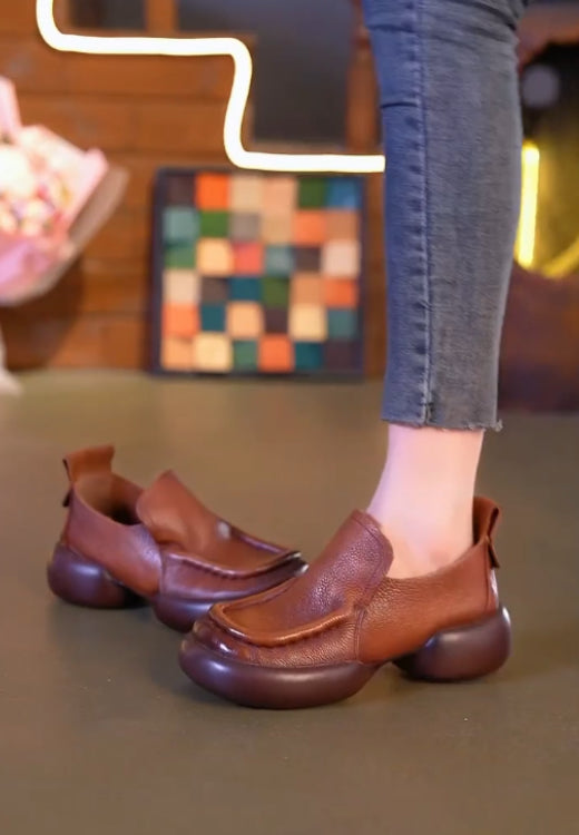 High-quality casual women's shoes with soft cowhide and soft sole