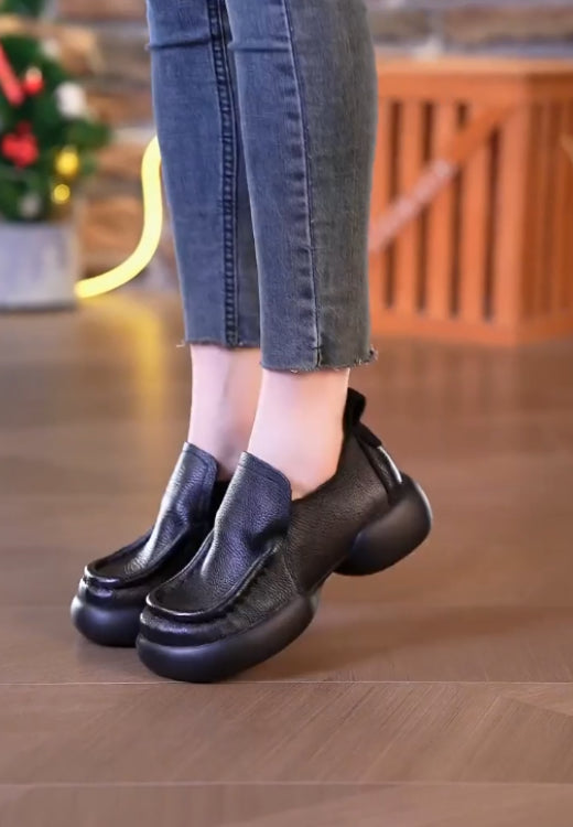 High-quality casual women's shoes with soft cowhide and soft sole