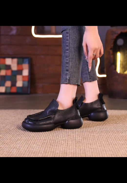 High-quality casual women's shoes with soft cowhide and soft sole
