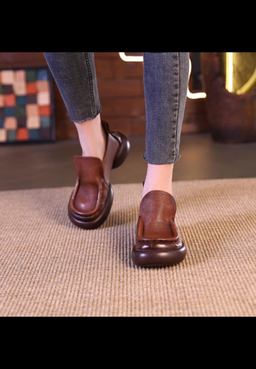 High-quality casual women's shoes with soft cowhide and soft sole