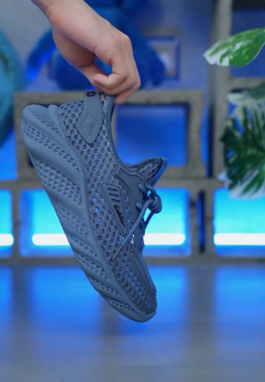 Men's blue mesh blade casual shoes