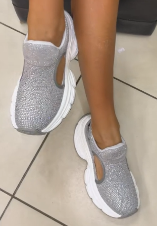 The fashion all over the sky sparkles leisure shoes