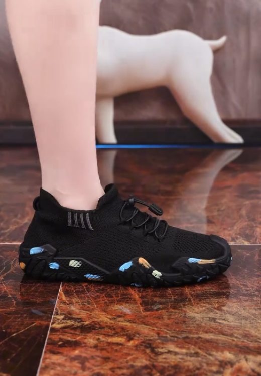 Men's black socks casual shoes