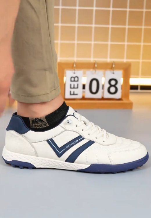 Men's two-color splicing leisure shoes