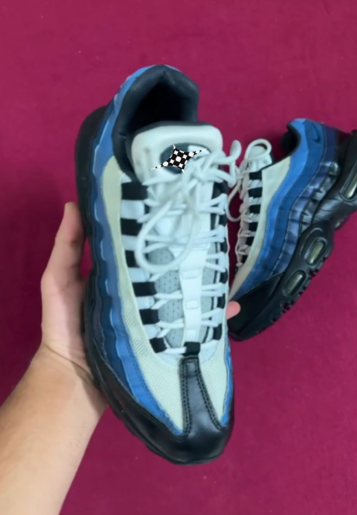 Men's fashion blue-black gradient air cushion sneakers