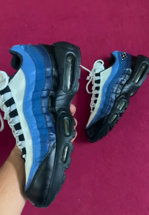 Men's fashion blue-black gradient air cushion sneakers