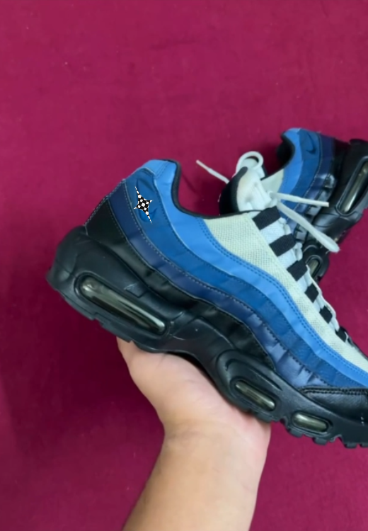 Men's fashion blue-black gradient air cushion sneakers