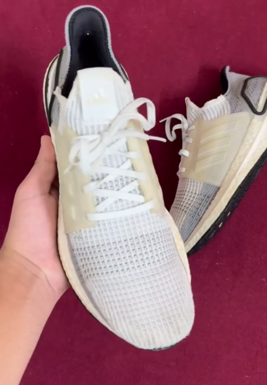 Men's white mesh casual shoes