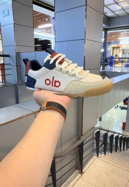 Mesh thick shoelace letters casual sports shoes
