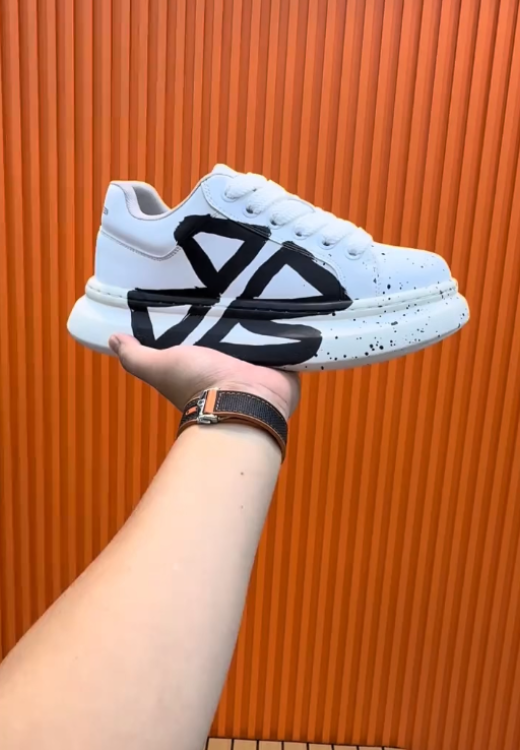 Clover grass inkjet printing leisure heighten sports shoes.
