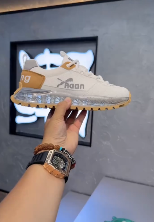 Men's fashion transparent air cushion sneakers