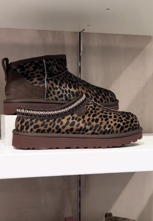 Women's high quality leopard snow boots
