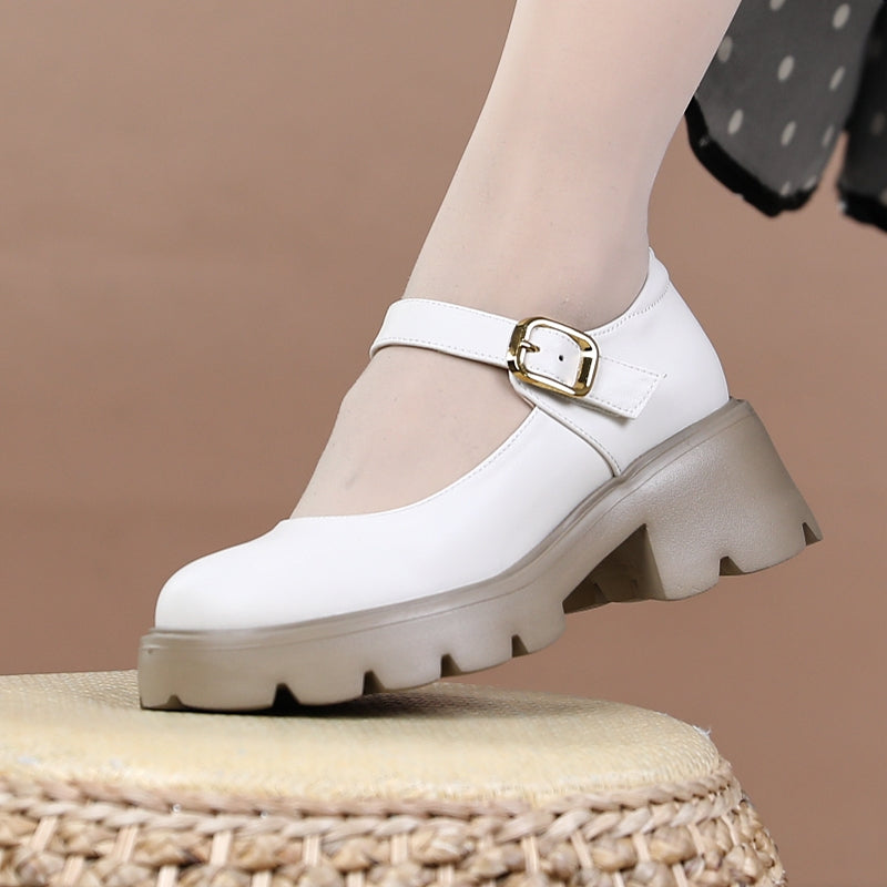 Stylish chunky heel casual shoes