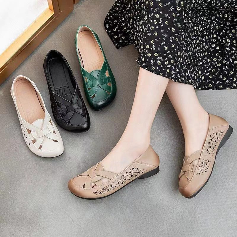 Comfortable Leather Casual Flats