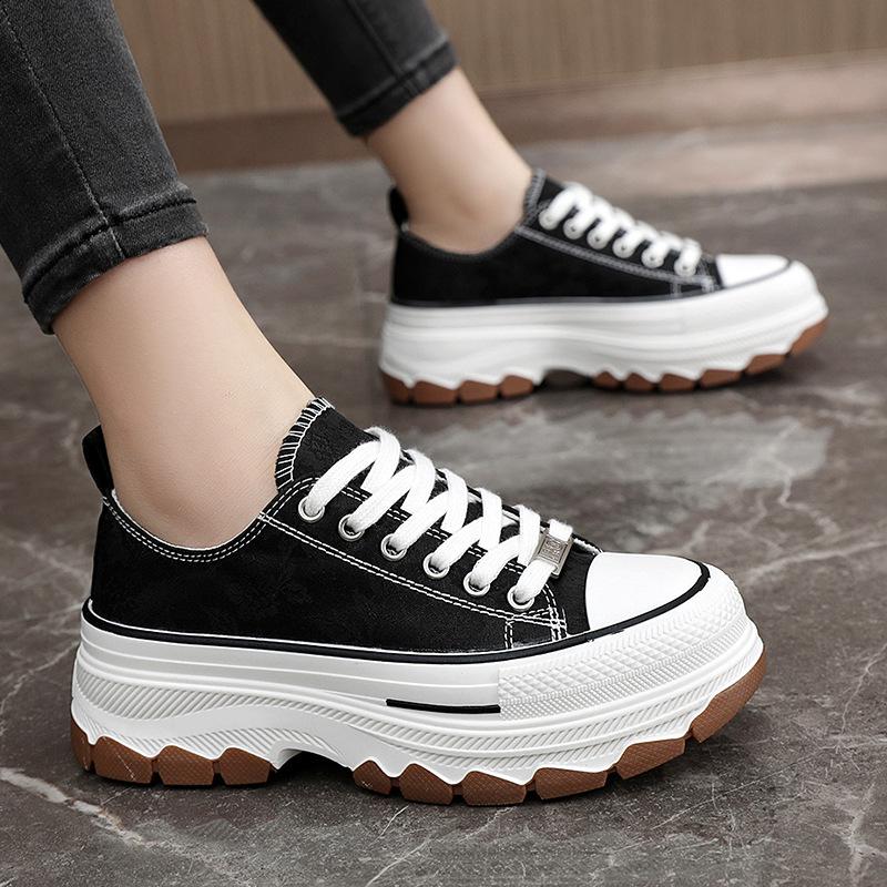 Chic new printed canvas casual shoes