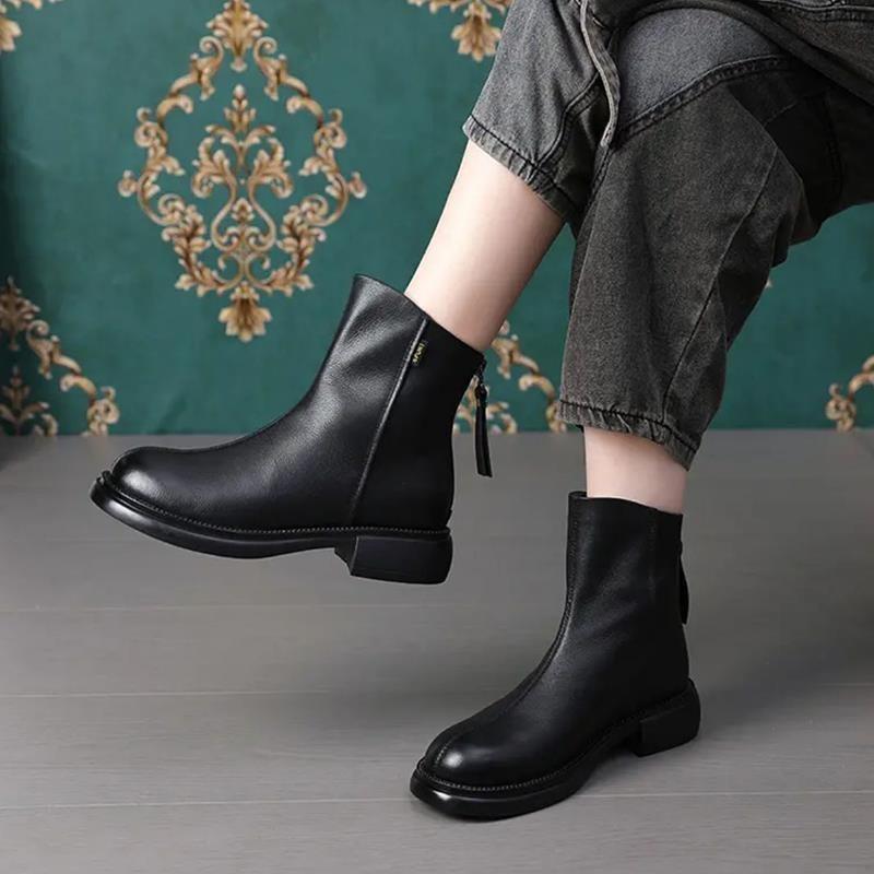 Italian waterproof leather boots