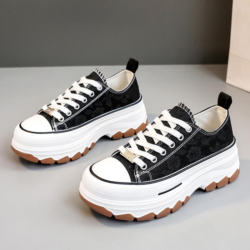 Chic new printed canvas casual shoes