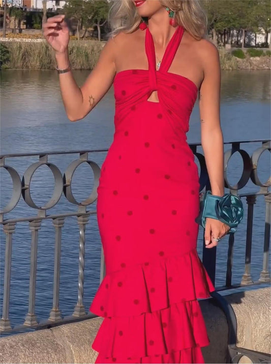 Red Tuxedo Dress