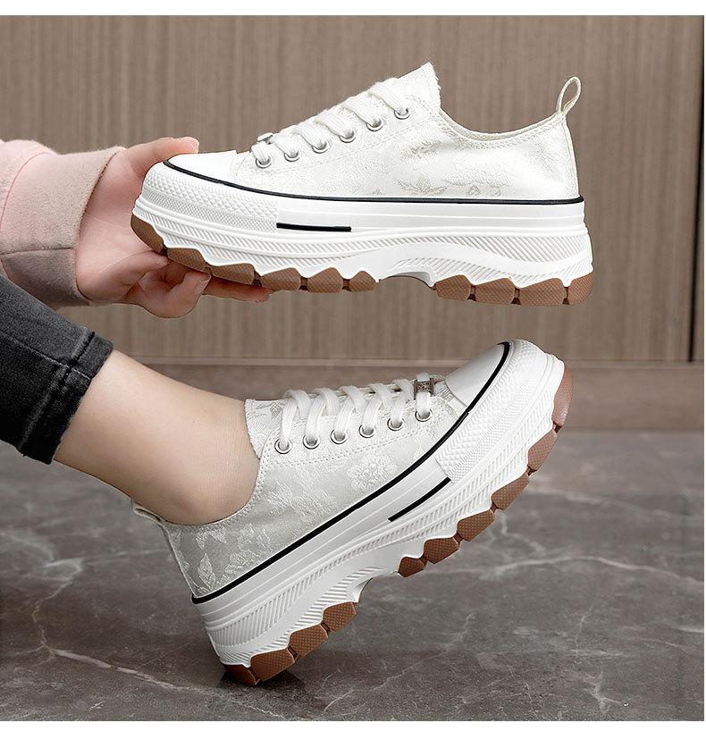 Chic new printed canvas casual shoes