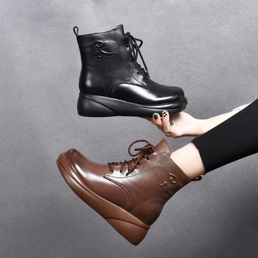 Pure Leather Waterproof & Durable Ankle Boots