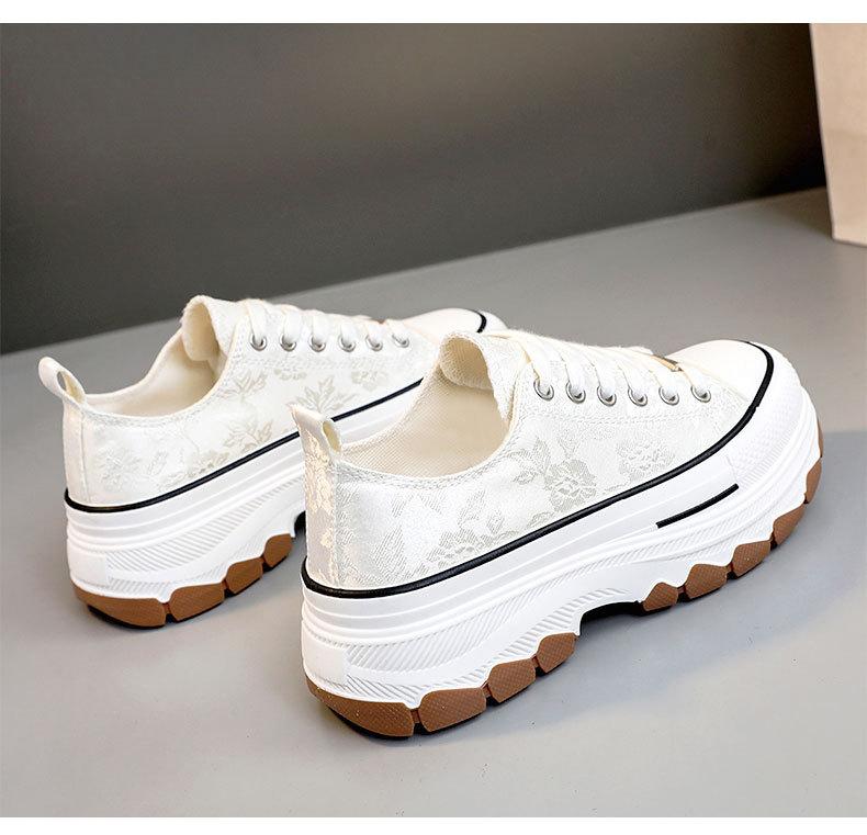 Chic new printed canvas casual shoes