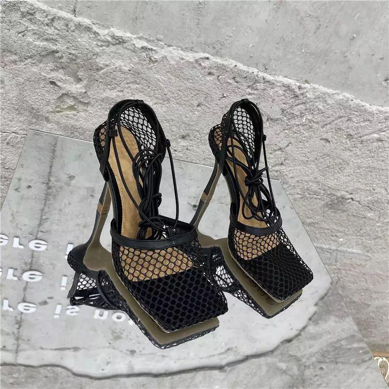 Mid Heel Mesh Casual Shoes