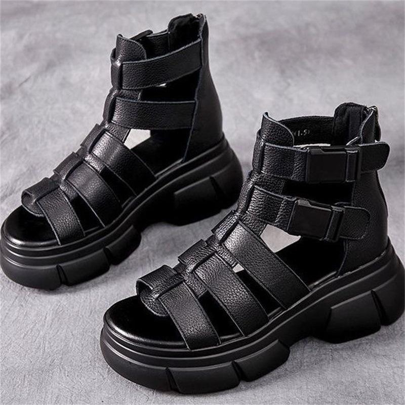 Italian Waterproof Leather Casual Sandal