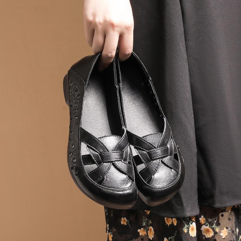 Comfortable Leather Casual Flats