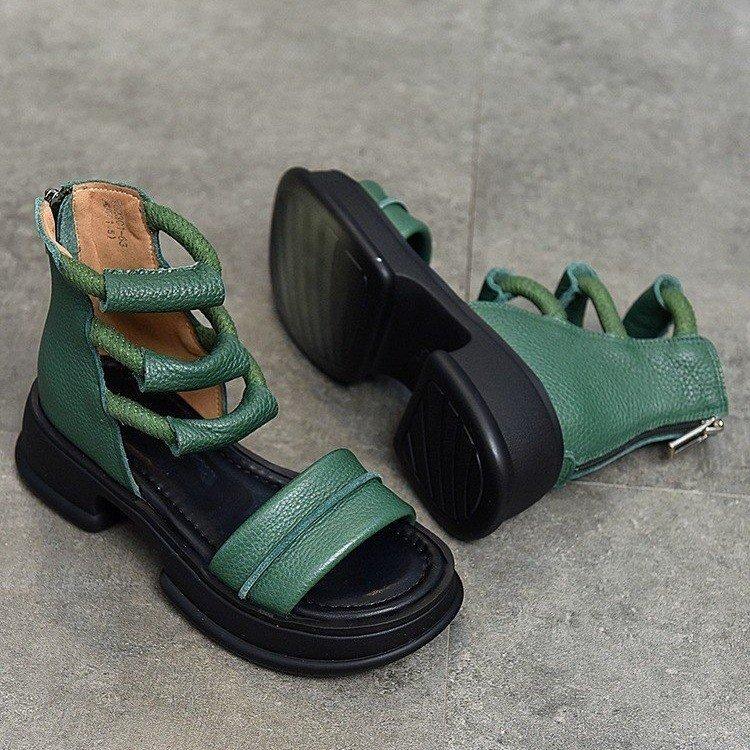 Leather orthopedic sandals