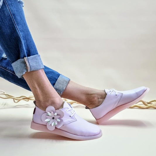 The Leather Flower Shoes