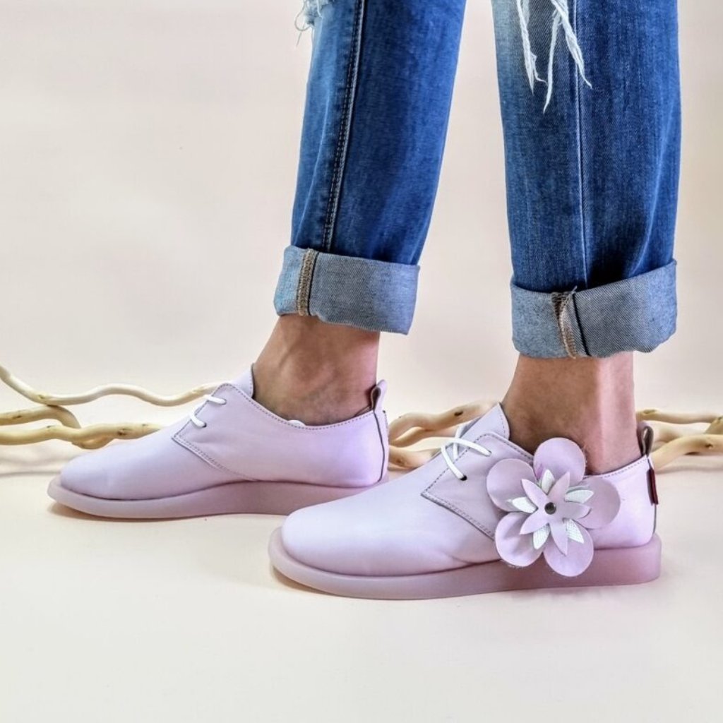 The Leather Flower Shoes