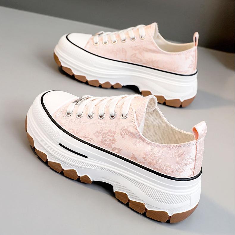 Chic new printed canvas casual shoes