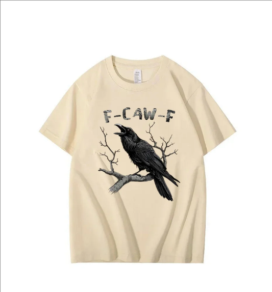 sand---F-Caw-F Crow T-Shirt