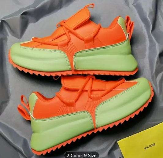 Men's Casual Low-Top Sneakers, Breathable PU Upper & PVC Sole, Round Toe, Lace-Up Design, All-Season Comfort for Outdoor, Hiking, and Daily Wear, Trendy and Versatile Men's Shoes