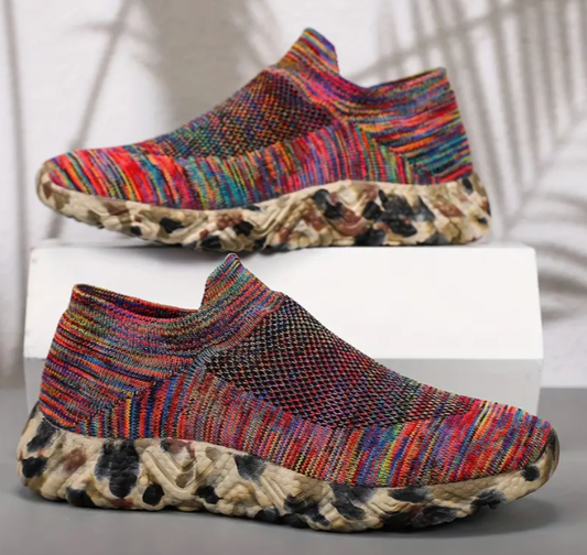 Men'S Stylish Rainbow Camo Sneakers 