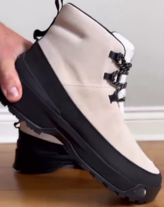 White waterproof camping padded waterproof leisure boots